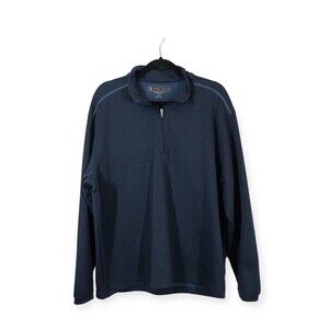 Pebble Beach Performance Mens Blue Sweater Size Large Golf Pullover Long Sleeve